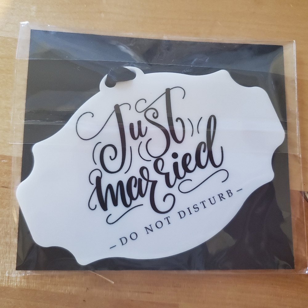 Just Married Door Sign